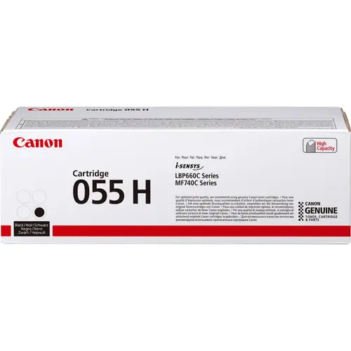 КАСЕТА ЗА CANON i-SENSYS LBP660C series/MF740C Series - Black - HIGH CAPACITY - CRG055HBK (CRG-055HBK) - PN 3020C002AA - image 1