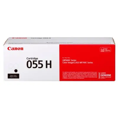 Cartuș pentru CANON i-SENSYS LBP660C series/MF740C Series - Negru - CAPACITATE MARE - CRG055HBK (CRG-055HBK) - PN 3020C002AA - 1