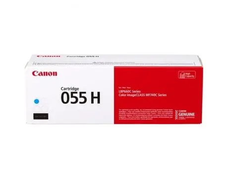 Κασέτα τόνερ για CANON i-SENSYS LBP660C series/MF740C Series - Κυανό - ΥΨΗΛΗΣ ΧΩΡΗΤΙΚΟΤΗΤΑΣ - CRG055HC (CRG-055HC) - PN 3019C002AA - 1