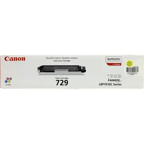 КАСЕТА ЗА CANON LBP7018C/LBP7010C - Yellow - CRG729Y (CRG-729Y) - PN CR4367B002AA