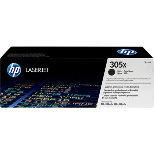 Cartuș pentru HP Color Laserjet PRO 300/400 seria de imprimante/MFP color - CAPACITATE MARE - Negru - /305X/ - PN CE410X - 1