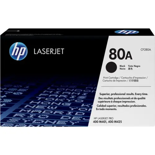 CARTUȘ PENTRU HP LaserJet Pro 400 M401/M425 - Negru - /80A/ - PN CF280A - 1