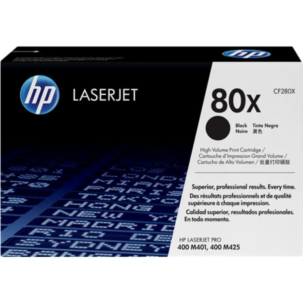 ΚΑΣΕΤΑ ΓΙΑ HP LaserJet Pro 400 M401/M425 - ΥΨΗΛΗΣ ΧΩΡΗΤΙΚΟΤΗΤΑΣ - Μαύρο - /80X/ - PN CF280X