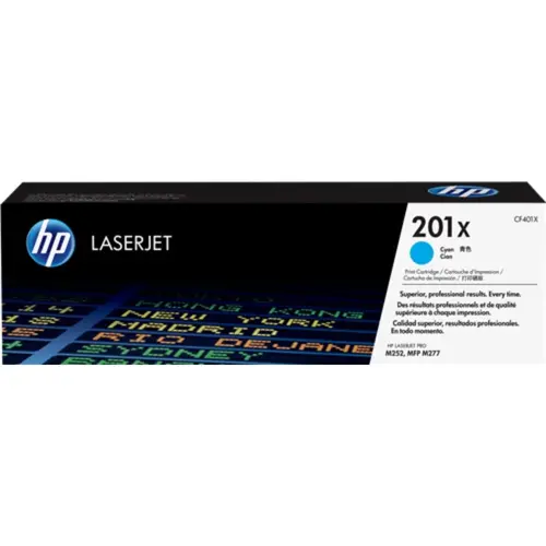 ΚΑΣΕΤΑ ΓΙΑ HP Color LaserJet Pro M252/MFP M277 series - ΥΨΗΛΗΣ ΧΩΡΗΤΙΚΟΤΗΤΑΣ - /201X/ - Κυανό - PN CF401X - 1