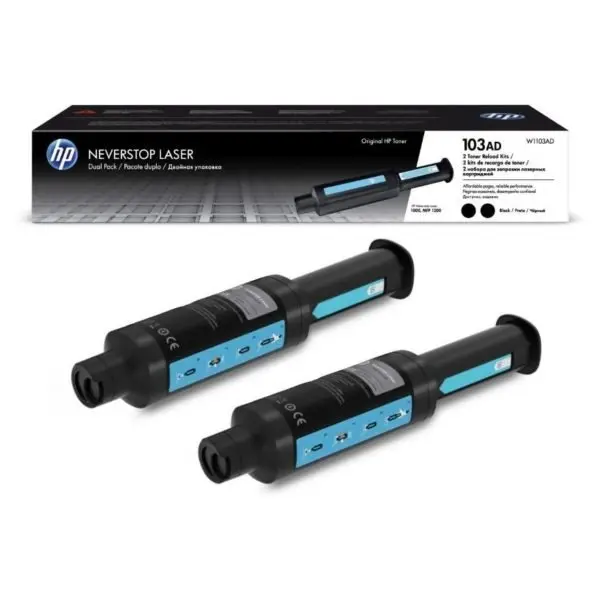 SET 2 CARTUȘE PENTRU HP NEVERSTOP Laser 1000/MFP 1200 - Negru - PACHET DUBLU - /103AD/ - PN W1103AD