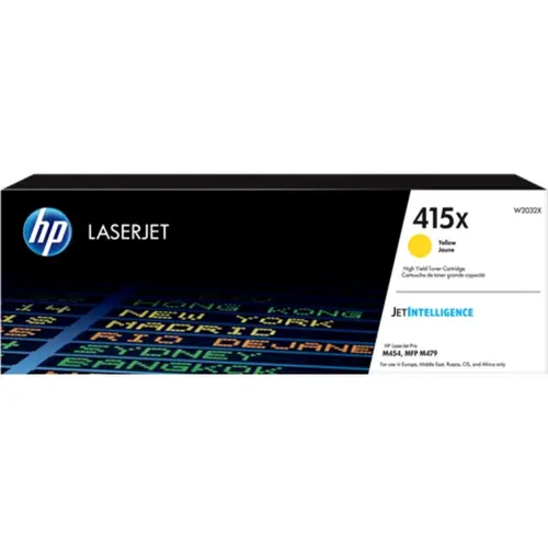 CARTUȘ PENTRU HP Color Laserjet PRO M454/MFP M479 - CAPACITATE MARE - Galben - /415X/ - PN W2032X CARTUȘ PENTRU HP Color Laserjet PRO M454/MFP M479 - CAPACITATE MARE - Galben - /415X/ - PN W2032X