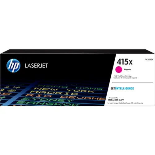CARTUȘ PENTRU HP Color Laserjet PRO M454/MFP M479 - CAPACITATE MARE - Magenta - /415X/ - PN W2033X CARTUȘ PENTRU HP Color Laserjet PRO M454/MFP M479 - CAPACITATE MARE - Magenta - /415X/ - PN W2033X