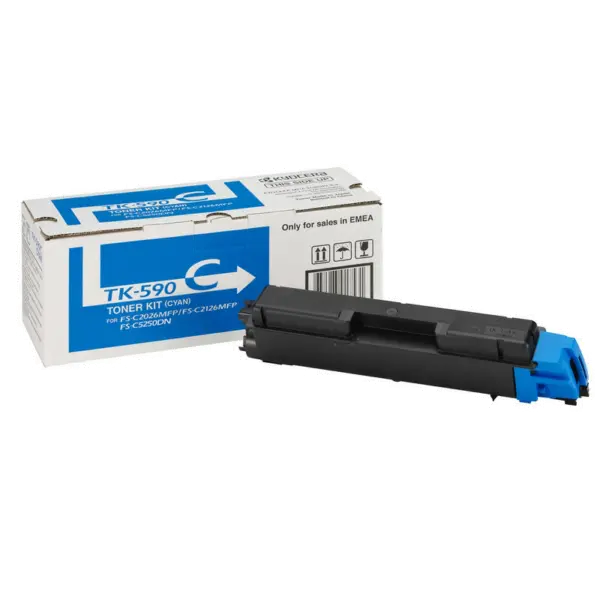 ΚΑΣΕΤΑ ΓΙΑ KYOCERA MITA FS C2026/C2126/C2526/C2626/C5250/ ECOSYS M6026/M6526 - Κυανό - TK590C (TK-590C) - PN 1T02KVCNL0