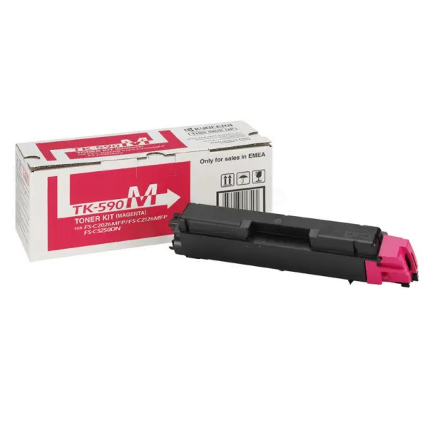 КАСЕТА ЗА KYOCERA MITA FS C2026/C2126/C2526/C2626/C5250/ECOSYS M6026/M6526 - Magenta - TK590M (TK-590M) - PN 1T02KVBNL0 - image 1