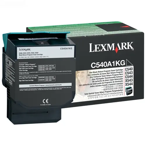 Cartuș pentru LEXMARK OPTRA C540 series/X540 series - Negru - Cartuș program de returnare - PN C540A1KG - 1