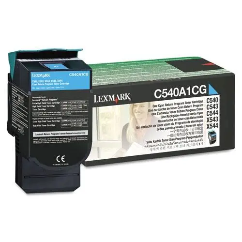 Cartuș pentru LEXMARK OPTRA C540 series/X540 series - Cyan - Cartuș program de returnare - PN C540A1CG