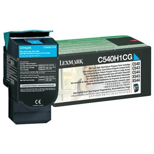 Κασέτα για LEXMARK OPTRA C540 series/X540 series - Κυανό - Κασέτα προγράμματος επιστροφής - ΥΨΗΛΗΣ ΧΩΡΗΤΙΚΟΤΗΤΑΣ - PN C540H1CG