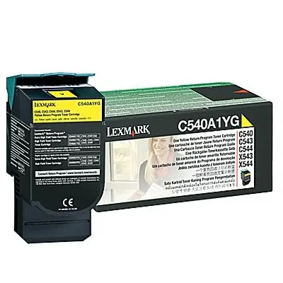 Κασέτα για LEXMARK OPTRA C540 series/X540 series - Κίτρινο - Κασέτα προγράμματος επιστροφής - PN C540A1YG - 1