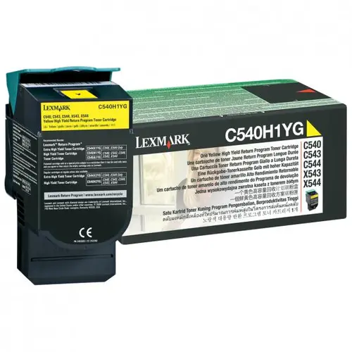 Κασέτα για LEXMARK OPTRA C540 series/X540 series - Κίτρινο - Κασέτα προγράμματος επιστροφής - ΥΨΗΛΗΣ ΧΩΡΗΤΙΚΟΤΗΤΑΣ - PN C540H1YG