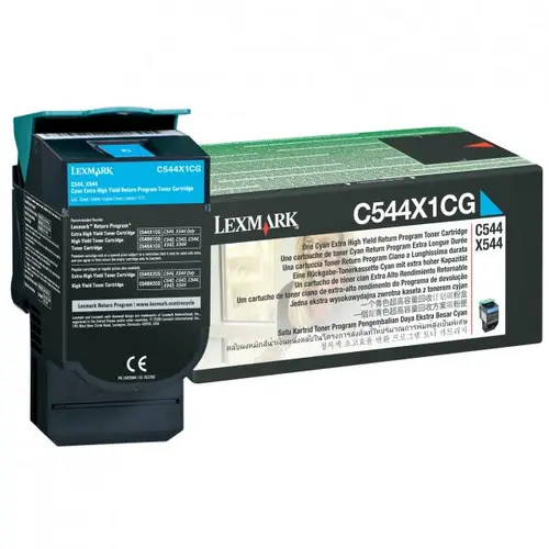 Cartuș pentru LEXMARK C544dn/C544dtn/C544dw/C544n/C546dtn/X544dn/X544dtn/X544dw/X544n/X546dtn/X548de/X548de Statoil/X548dte - Cyan - CAPACITATE EXTRA - 1