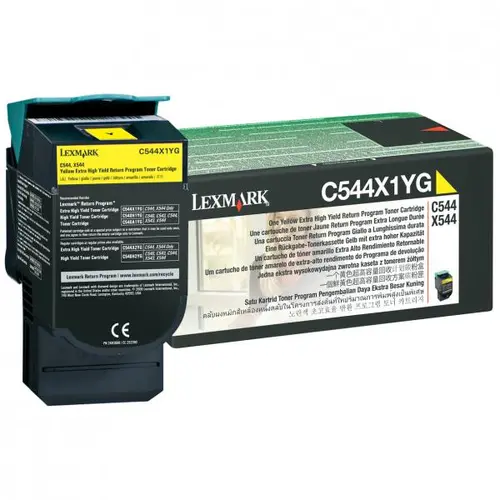 Κασέτα για LEXMARK C544dn/C544dtn/C544dw/C544n/C546dtn/X544dn/X544dtn/X544dw/X544n/X546dtn/X548de/X548de/X548dte - Κίτρινο - ΠΟΛΥ ΥΨΗΛΗΣ ΧΩΡΗΤΙΚΟΤΗΤΑΣ - 1