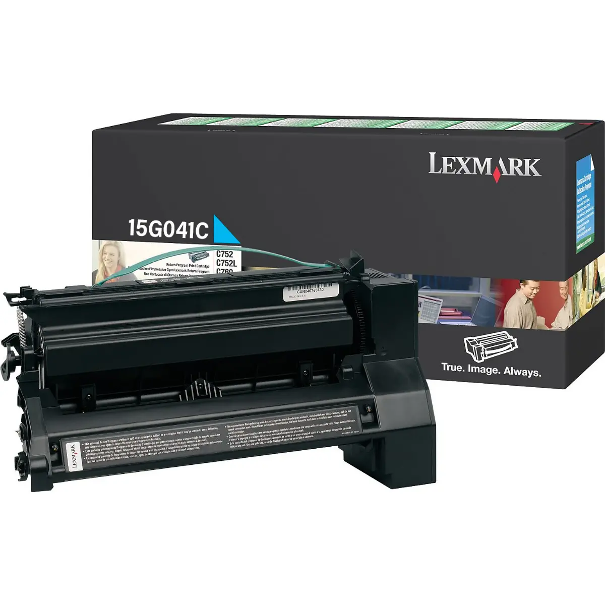 Cartuș pentru LEXMARK C752 - Cyan - Cartuș program de returnare - OUTLET - PN 15G041C
