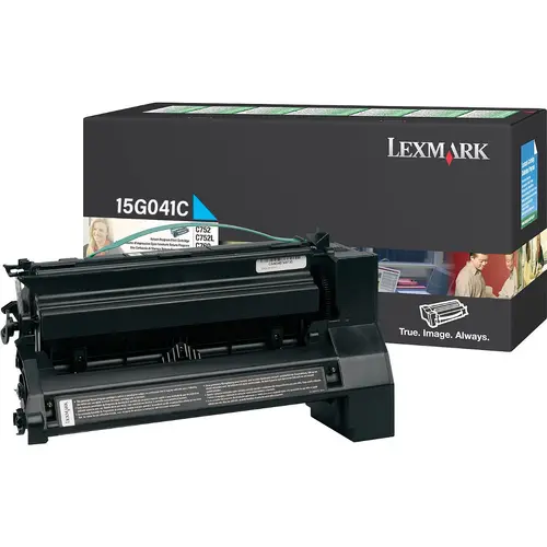 Cartuș pentru LEXMARK C752 - Cyan - Cartuș program de returnare - OUTLET - PN 15G041C - 1