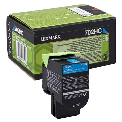 ΚΑΣΕΤΑ ΓΙΑ LEXMARK CS310/CS410/CS510 - Κυανό - ΥΨΗΛΗΣ ΧΩΡΗΤΙΚΟΤΗΤΑΣ - Κασέτα προγράμματος επιστροφής - PN 70C2HC0 - /702HC ΚΑΣΕΤΑ ΓΙΑ LEXMARK CS310/CS410/CS510 - Κυανό - ΥΨΗΛΗΣ ΧΩΡΗΤΙΚΟΤΗΤΑΣ - Κασέτα προγράμματος επιστροφής - PN 70C2HC0 - /702HC