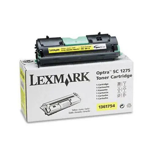 CARTUȘ PENTRU LEXMARK OPTRA SC 1275 - Galben - OUTLET - PN 1361754 - 1