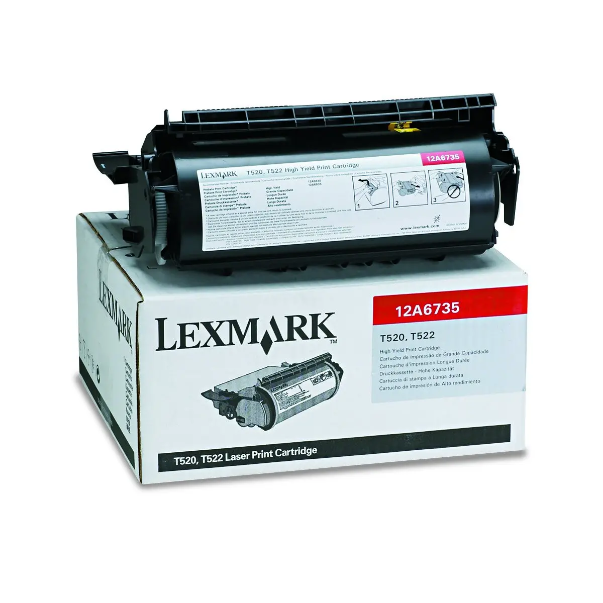 ΚΑΣΕΤΑ ΓΙΑ LEXMARK OPTRA T520/T522 - Μαύρο - OUTLET - PN 12A6735
