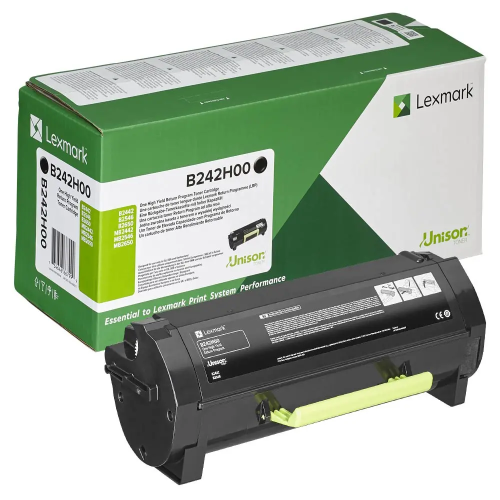 КАСЕТА ЗА LEXMARK B2442/B2546/B2650/MB2442/MB2546/MB2650 - Black - HIGH CAPACITY - Return program cartridge - PN B242H00