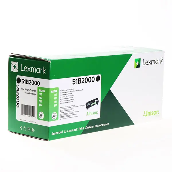 КАСЕТА ЗА LEXMARK MS317DN/MS417DN//MS517DN/MS617DN/MX317DN/MX417DN/MX517DE/MX617DE - Black - PN 51B2000 - image 2