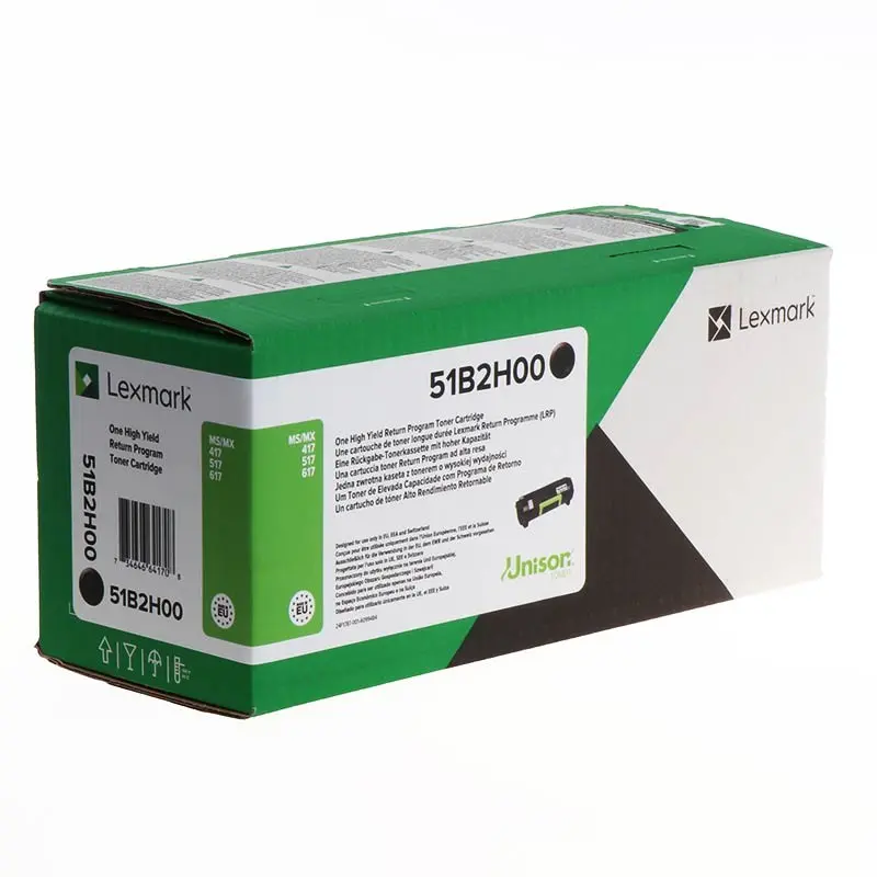 КАСЕТА ЗА LEXMARK MS417DN/MS517DN/MS617DN/MX417DN/MX517DN/MX617DE - HIGH CAPACITY - Black - /512H/ - PN 51B2H00 - image 1