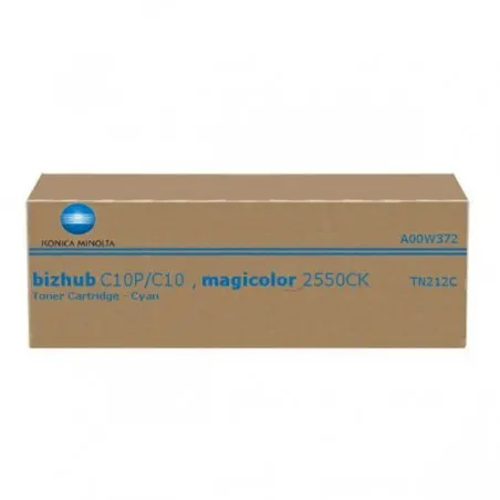 ТОНЕР КАСЕТА ЗА KONICA MINOLTA BIZHUB C10/C10P/MC 2550CK - Cyan - TN212C (TN-212C) - PN A00W372