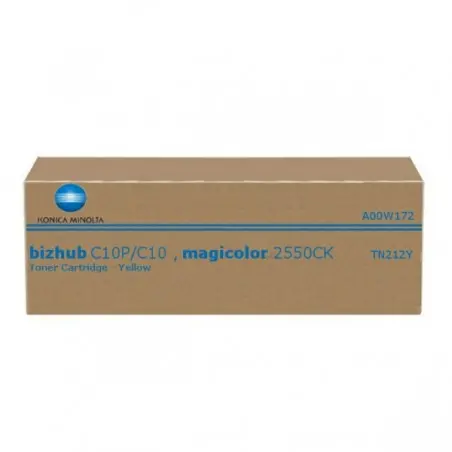 ΚΑΣΕΤΑ ΤΟΝΕΡ ΓΙΑ KONICA MINOLTA BIZHUB C10/C10P/MC 2550CK - Κίτρινο - TN212Y (TN-212Y) - PN A00W172
