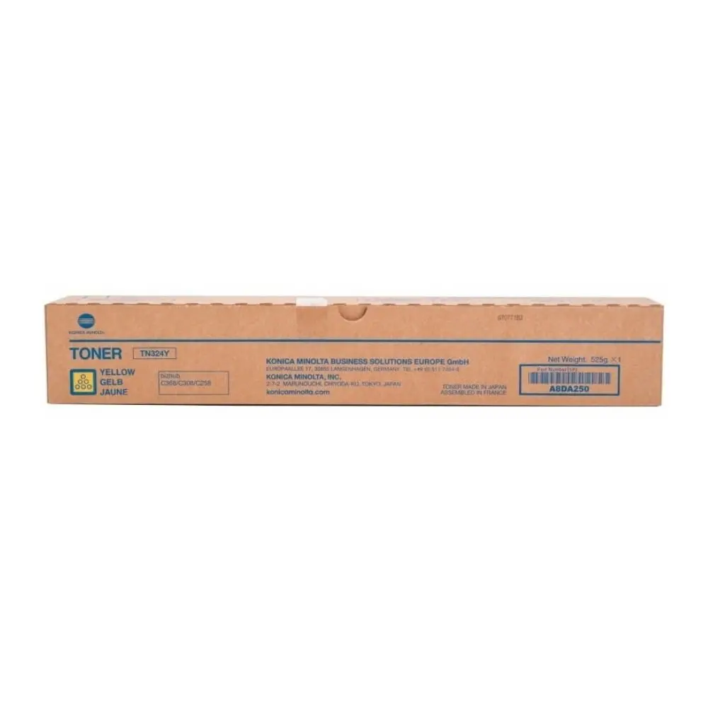 ТОНЕР КАСЕТА ЗА KONICA MINOLTA BIZHUB C258/C308/C368 - Yellow - TN-324Y (TN324Y) - PN A8DA250