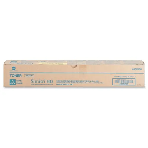 ТОНЕР КАСЕТА ЗА KONICA MINOLTA BIZHUB C224/C284/C364 - Cyan - TN-321C (TN321C) - PN A33K450