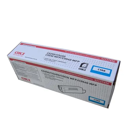 CARTUȘ PENTRU OKI C 5250/5450/5510 MFP/5540 MFP - Cyan - PN 42127456 CARTUȘ PENTRU OKI C 5250/5450/5510 MFP/5540 MFP - Cyan - PN 42127456