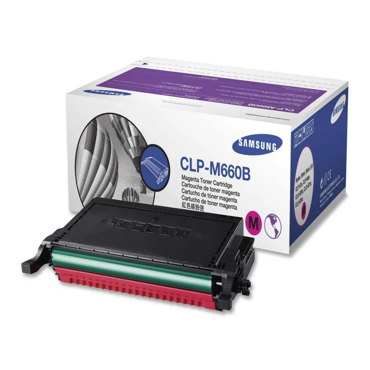CARTUȘ PENTRU SAMSUNG CLP 610/660/CLX 6200/6210/6240 - CAPACITATE MARE - Magenta - PN CLP-M660B (CLPM660B)