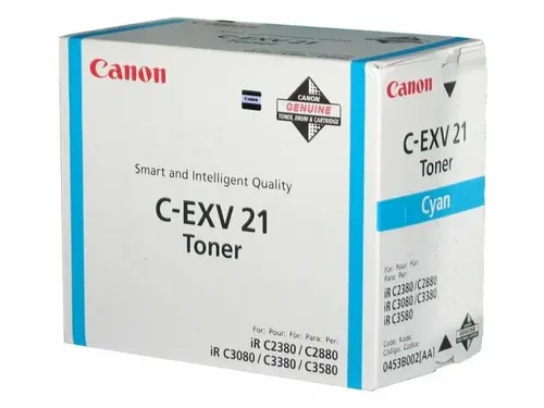 TОНЕР КАСЕТА ЗА CANON ImageRunner C2880/C3380 - TYPE C-EXV21 - Cyan - PN CF0453B002[AA]