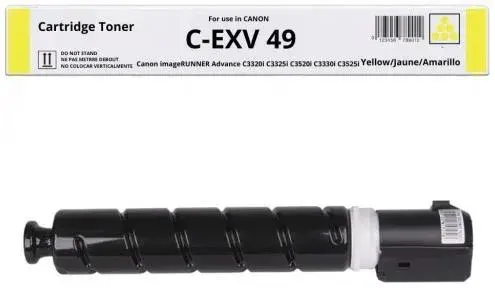 CARTUȘ TONER PENTRU CANON IR ADVANCE C3330i/C3325i/C3320i/C3320 - TIP C-EXV49 - Galben - PN CF8527B002[AA] - 1