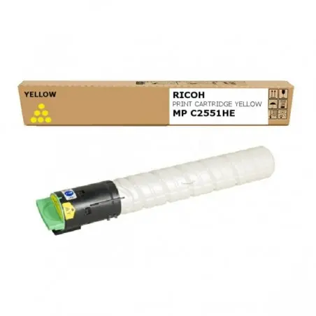 Cartuș toner pentru RICOH MP C2050/C2051/C2550/C2551 - MP C2551HE - Galben - PN 841507 / 842062 / 842466 - 1