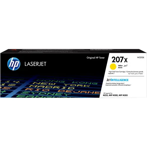 ΚΑΣΕΤΑ ΓΙΑ HP Color Laserjet PRO M255/MFP M282/M283 - ΥΨΗΛΗΣ ΧΩΡΗΤΙΚΟΤΗΤΑΣ - Κίτρινο - /207X/ - PN W2212X - 1