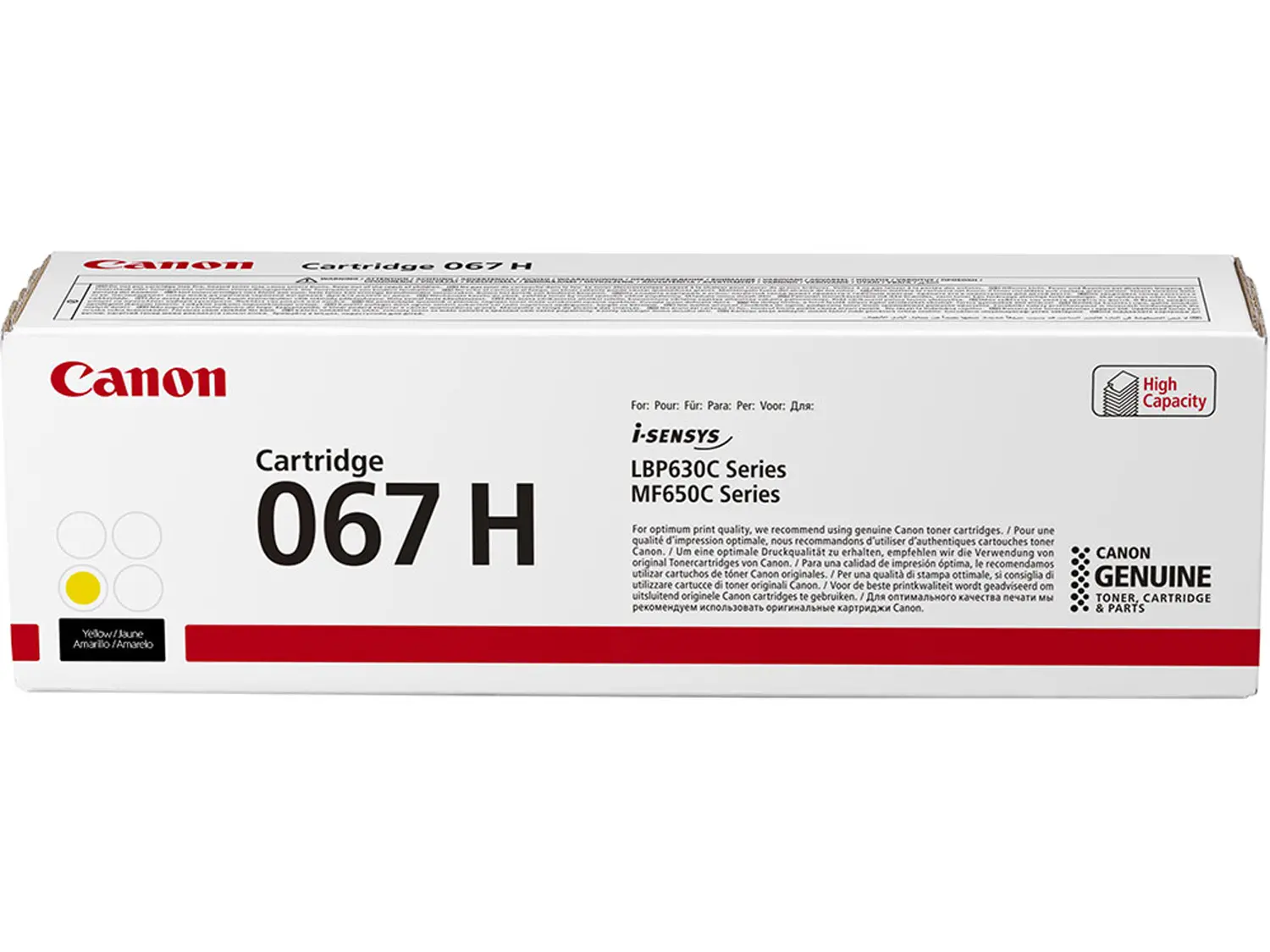 КАСЕТА ЗА CANON MF651Cw/MF655Cdw/MF657Cdw/LBP631Cw/LBP633Cdw - Yellow - HIGH CAPACITY - CRG067HY (CRG-067HY) - PN 5103C002