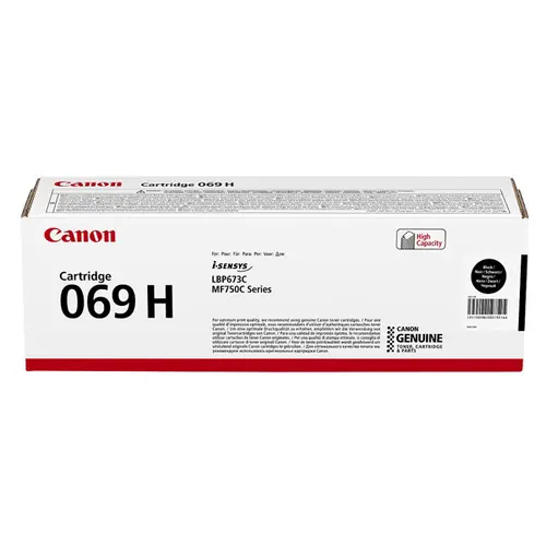 CARTUȘ PENTRU CANON i-SENSYS LBP673 series/i-SENSYS MF752/MF754 Series - CAPACITATE MARE - Negru - CRG-069HBK (CRG069HBK) - PN 5098C002AA