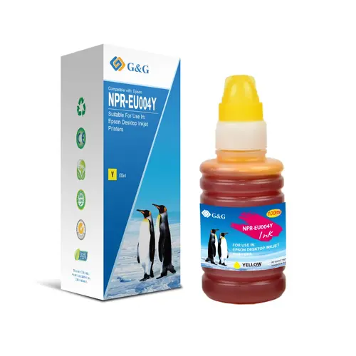 Sticlă de cerneală, G&G NI-0113Y/NPR-UU004Y, universală, Yellow – compatibilă cu HP și Canon/Lexmark/Brother - 1