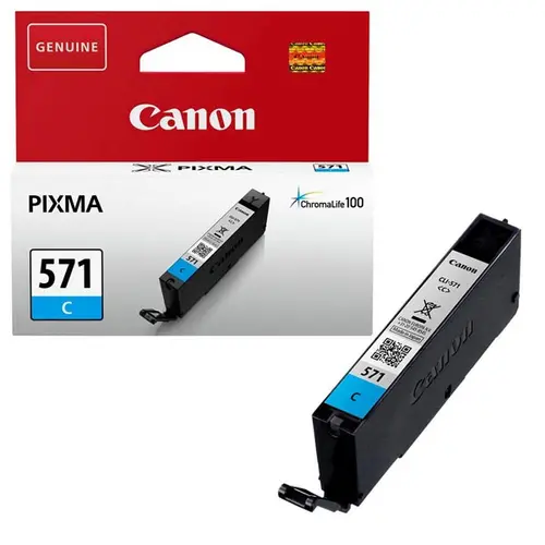 ГЛАВА ЗА CANON PIXMA MG 5700/5750/5751/5752/5753/6800/6850/6851/6852/6853/7700/7750/7751/7752/7753/TS-Serie 5055/6052/5050/5051/5052/6050/6051/8050/8051/8052/8053/9050/9051/9052/9055 - Cyan - ink tank - /571/ - CLI-571C (CLI571C) - PN 0386C001 - image 1