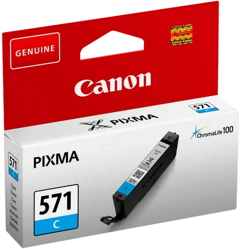 ГЛАВА ЗА CANON PIXMA MG 5700/5750/5751/5752/5753/6800/6850/6851/6852/6853/7700/7750/7751/7752/7753/TS-Serie 5055/6052/5050/5051/5052/6050/6051/8050/8051/8052/8053/9050/9051/9052/9055 - Cyan - ink tank - /571/ - CLI-571C (CLI571C) - PN 0386C001