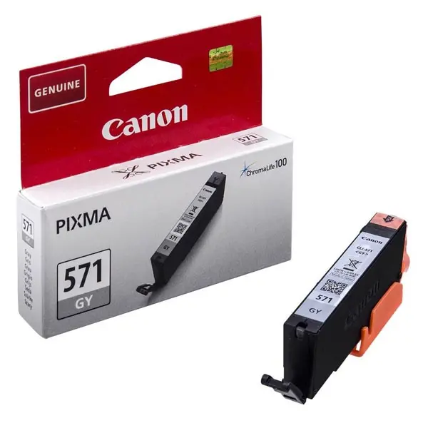 ГЛАВА ЗА CANON PIXMA MG 5700/5750/5751/5752/5753/6800/6850/6851/6852/6853/7700/7750/7751/7752/7753/TS 5055/6052/5050/5051/5052/6050/6051/8050/8051/8052/8053/9050/9051/9052 - Grey - ink tank - /571/ - CLI-571GY (CLI571GY) - PN 0389C001