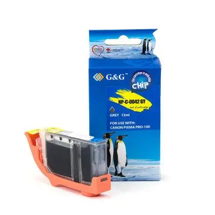 ГЛАВА ЗА CANON PIXMA PRO 100 - Grey - ink tank - WITH CHIP / С ЧИП - /42/ - CLI-42GY (CLI42GY) - 6390B001 - PN NC-C-0042GY/C - G&G