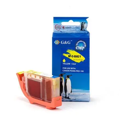 ГЛАВА ЗА CANON PIXMA PRO 100 - Yellow - ink tank - WITH CHIP / С ЧИП - /42/ - CLI-42Y (CLI42Y) - 6387B001 - PN NC-C-0042Y/C - G&G