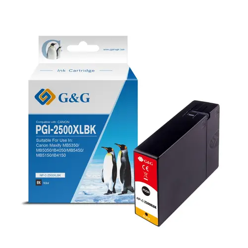 ГЛАВА ЗА CANON MAXIFY MB 5350/5050/IB 4050 - Black - ink cartridge - /2500/ - PGI-2500XLBK (PGI2500XLBK) - 9254B001 - PN NP-C-2500XLBK(PG) - G&G