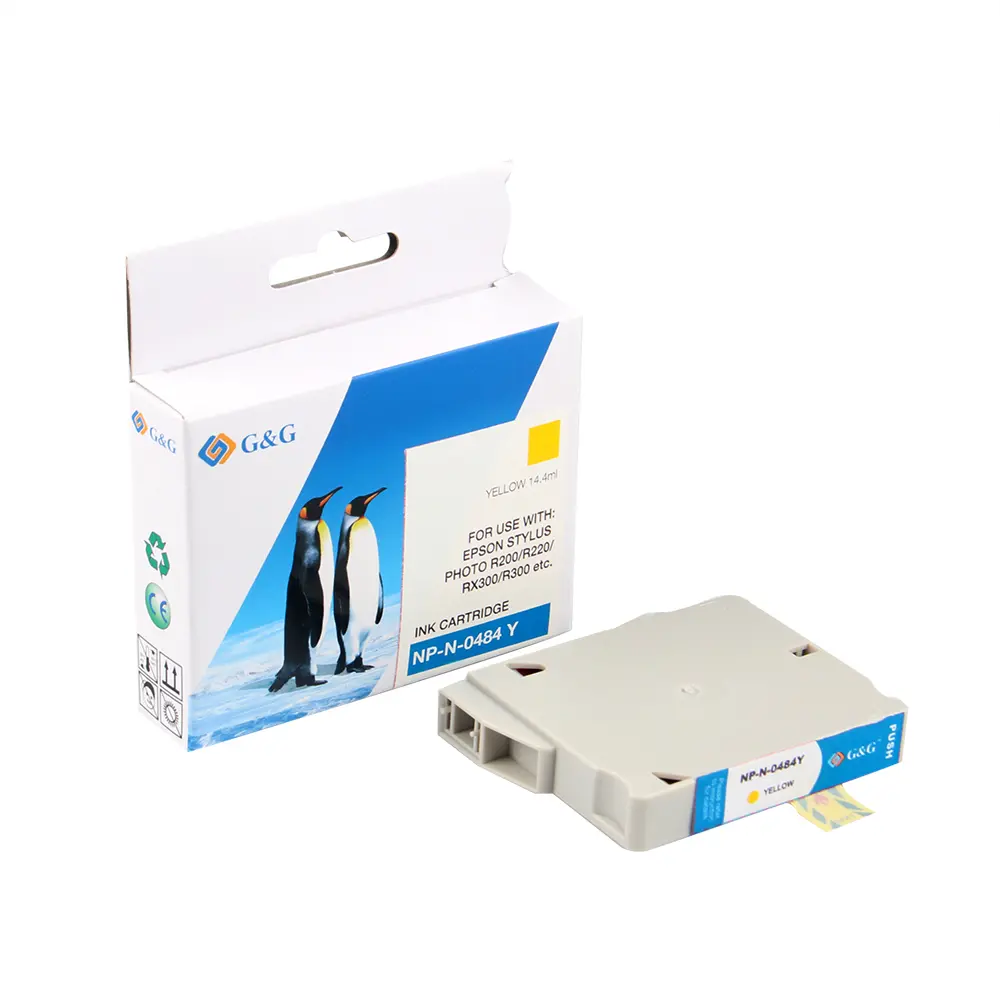 ГЛАВА ЗА EPSON STYLUS PHOTO R 300 M/R300/RX 500 - Yellow - C13T048440 - T0484 - PN NP-N-0484Y - G&G