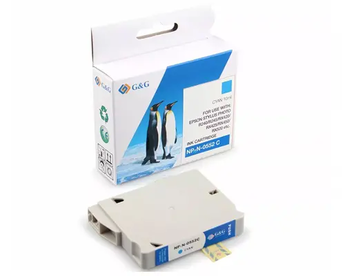 ΚΕΦΑΛΗ ΕΚΤΥΠΩΣΗΣ ΓΙΑ EPSON STYLUS PHOTO RX420/RX425 - C13T05524010 - Κυανό - T0552 - G&G - 1