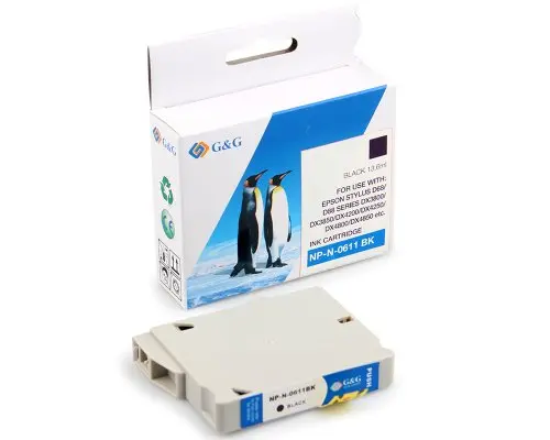 Cap de imprimare pentru EPSON STYLUS D88 Photo Editon/D68Pe/D88PE/DX 4800/4850/4200/3800/3850 - Negru - T061140 - G&G - 1